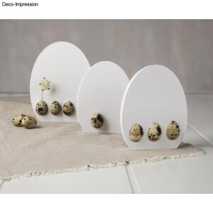 Deko Wachteleier, ausgeblasen, 2,5x3cm, Box 12St&uuml;ck