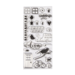 Clear Stamps - Welcome Home, 97x205mm, 23 Motive, SB-Btl. 1Bogen