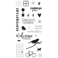 Clear Stamps - Welcome Home, 97x205mm, 23 Motive, SB-Btl. 1Bogen