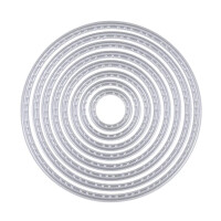 Stanzschablonen Kreis Steppnaht, 1,6-7,1cm, 8-tlg., SB-Btl.