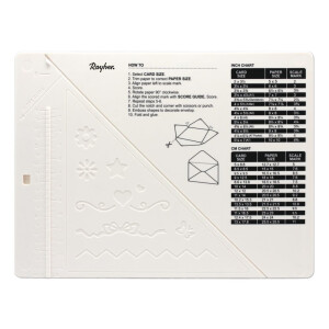 Mini Scoring Board Mehrzweck Falzbrett, 18x14cm, inkl. Eckstanzer + Falzbein