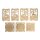 Holz Tischlaterne Kürbis, FSC Mix Credit, 8,5x8,5x11,7cm, 11tlg., 1Set, natur