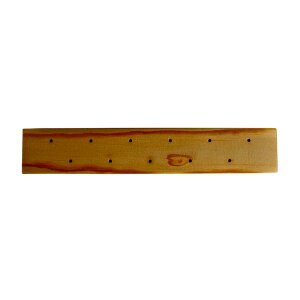 Holz Steckleiste m. 11 L&ouml;chern, FSC 100%, 22,5x4x2,4cm, f&uuml;r Trockenblumen