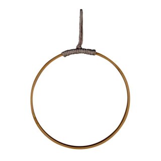 Bambus Ring m. Kordelaufhänger, 18cm ø, zum Hängen, natur