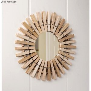 Holz W&auml;scheklammern, FSC 100%, 7,2cm, Beutel 100St&uuml;ck, natur