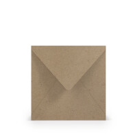 Paperado Umschläge quadr.,FSC Mix Credit, 164x164mm, 120g/m2, Beutel 5Stück, Rössler Nr. 1103040062, kraft
