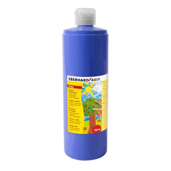 Fingermalfarbe dunkelblau, 750 ml, von Eberhard Faber