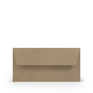 Paperado Umschläge DL, FSC Mix Credit, 110x220mm, 120g/m2, Beutel 5Stück, Rössler Nr. 1103002062, kraft