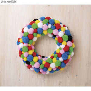 Pompons, 1-3cm ø, sortiert, Beutel 250Stück,...