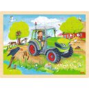 Einlegepuzzle Traktor, 96 teilig