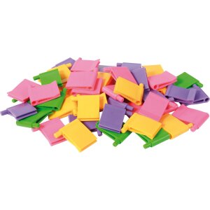 Clips f&uuml;r Kartonset, 50 St&uuml;ck