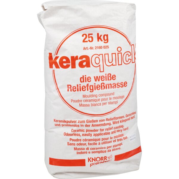 Gießmasse keraquick weiß 25 kg