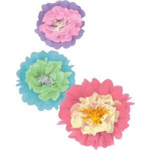 Blumenseidenpapier pastell, 10 Bogen in 10 Farben