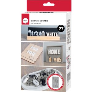 Silikongießform Mini ABC