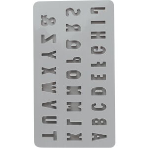 Silikongießform Mini ABC