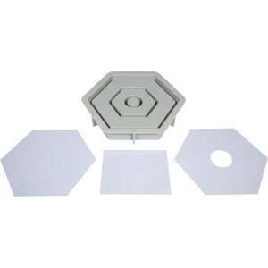 Silikongießform Kerzenständer Hexagon