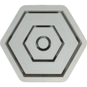Silikongießform Kerzenständer Hexagon