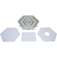 Silikongießform Kerzenständer Hexagon