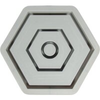 Silikongießform Kerzenständer Hexagon
