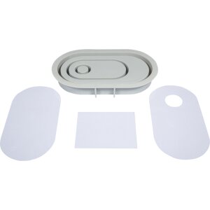 Silikongießform Kerzenständer Oval