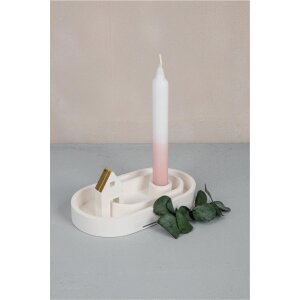 Silikongie&szlig;form Kerzenst&auml;nder Oval
