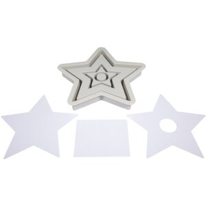 Silikongießform Kerzenständer Stern