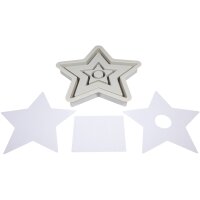 Silikongießform Kerzenständer Stern