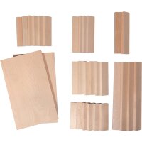 Holz Set Klötzchen und Platten, 30 tlg.