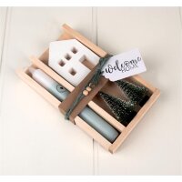 Holz Set Klötzchen und Platten, 30 tlg.