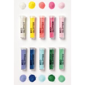 BIO Glitter Mix Rainbow L, 10 Tuben