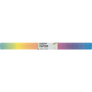 Krepppapier / Feinkrepp regenbogen 1 Rolle, 50 x 250 cm....