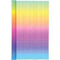 Krepppapier / Feinkrepp regenbogen 1 Rolle, 50 x 250 cm