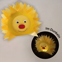 Laternen Bastelset Sonne von Prell, 4 Stück