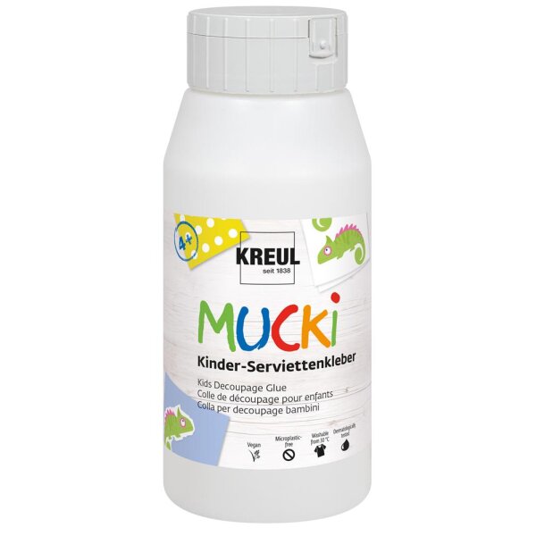 MUCKI Kinder Serviettenkleber, 750 ml