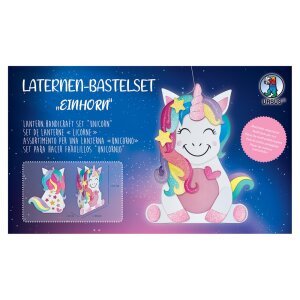 Laternen Bastelset Einhorn, 1 St&uuml;ck