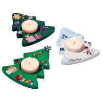 Teelichthalter Tannenbaum, 3er Set