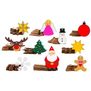 Gro&szlig;packung Weihnachtsanh&auml;nger, 100 St&uuml;ck