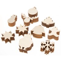 Großpackung Weihnachtsanhänger, 100 Stück