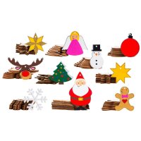 Großpackung Weihnachtsanhänger, 100 Stück
