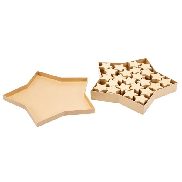 Kartonboxen Sterne, 25er Set.
