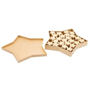Kartonboxen Sterne, 25er Set.