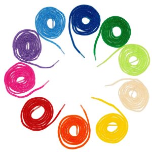 F&auml;delschn&uuml;re Regenbogen, 20 St&uuml;ck &aacute; 100 cm