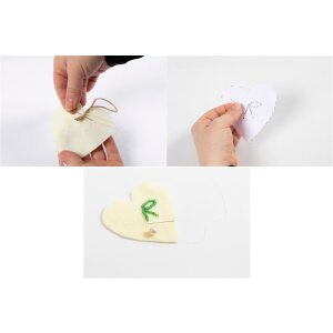 Mini Kreativ Set Herzen zum Nähen, 3er Set