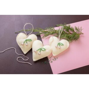 Mini Kreativ Set Herzen zum Nähen, 3er Set