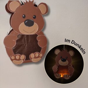 Laternen Bastelset Bär von Prell, 4 Stück