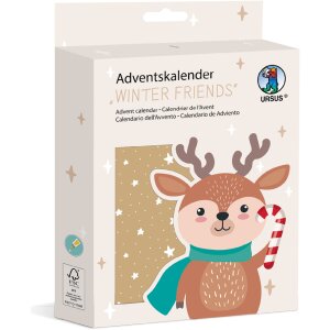 Bastelset Adventskalender Winter friends