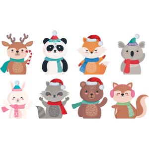 Bastelset Adventskalender Winter friends