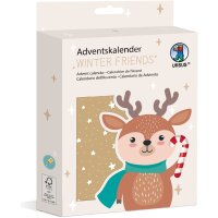 Bastelset Adventskalender Winter friends