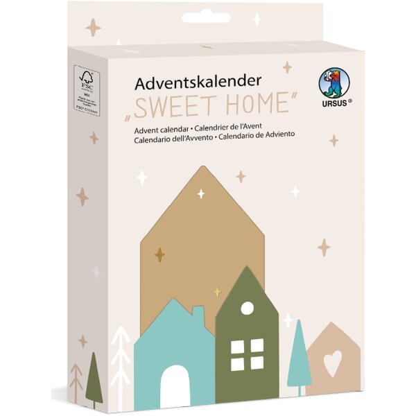 Bastelset Adventskalender Sweet home