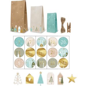 Bastelset Adventskalender Sweet home